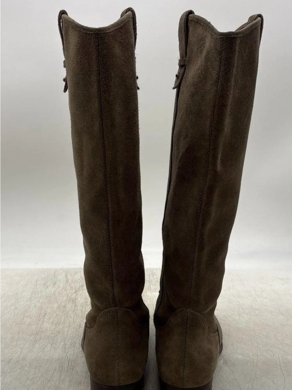 Frye & Co Olive Brown Suede Knee High Tania Boots